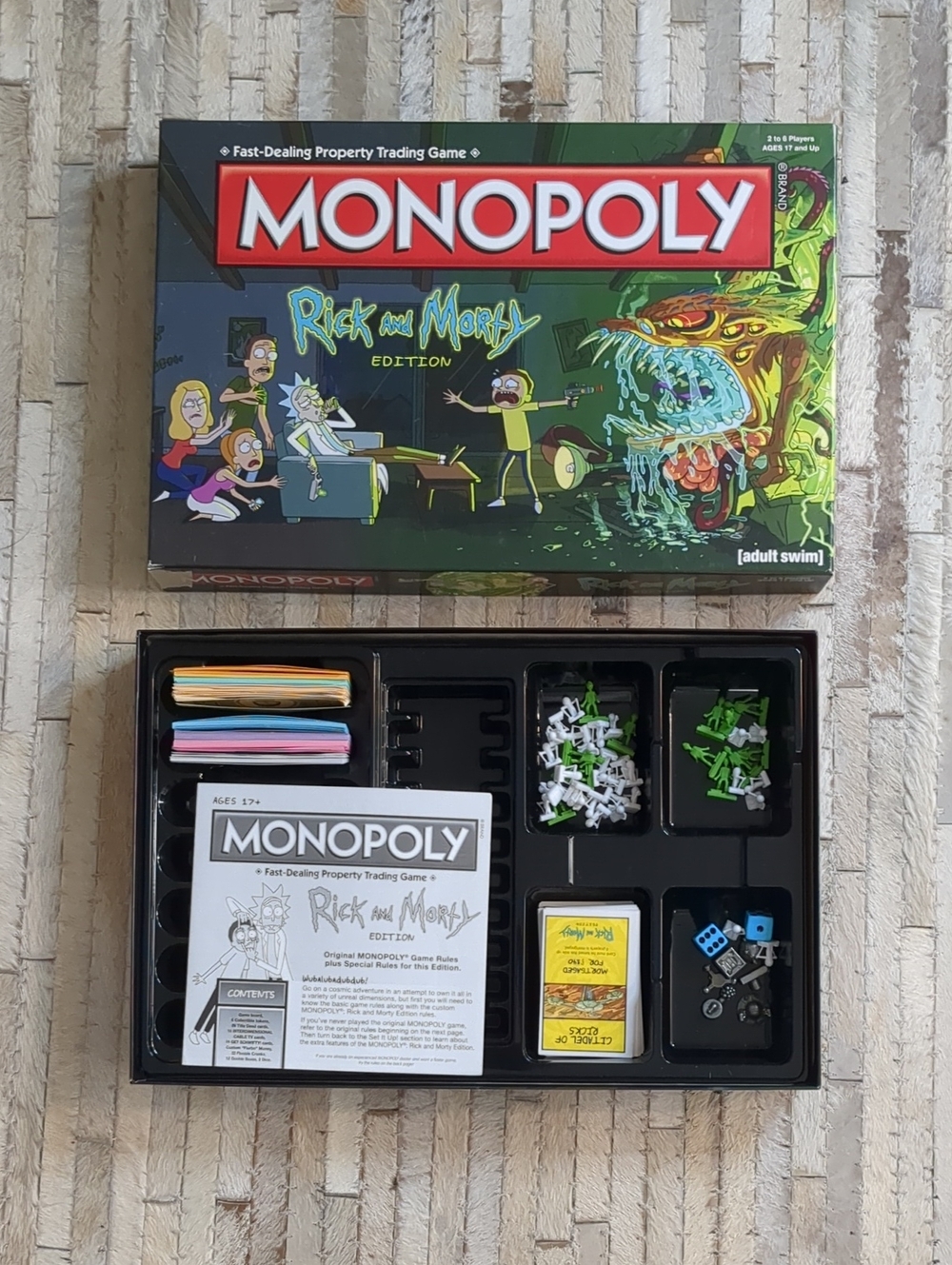 Monopoly Rick And Morty Edition Board Game EUC